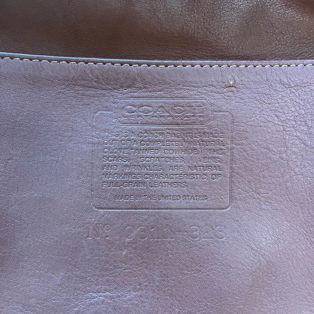 Coach Classics Leather Bucket Bag in British Tan no 0311-326 Vintage